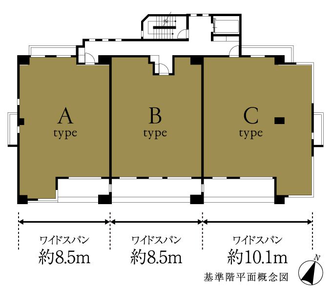 基準階平面概念図