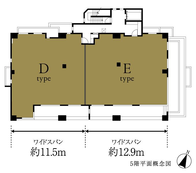 5階平面概念図