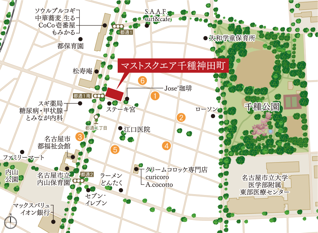 棟内モデルルーム案内図